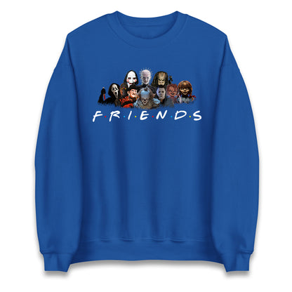 Horror Characters Friends Halloween Unisex Sweatshirt