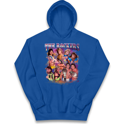 Retro The Rockers Bootleg Wrestling Kids Hoodie