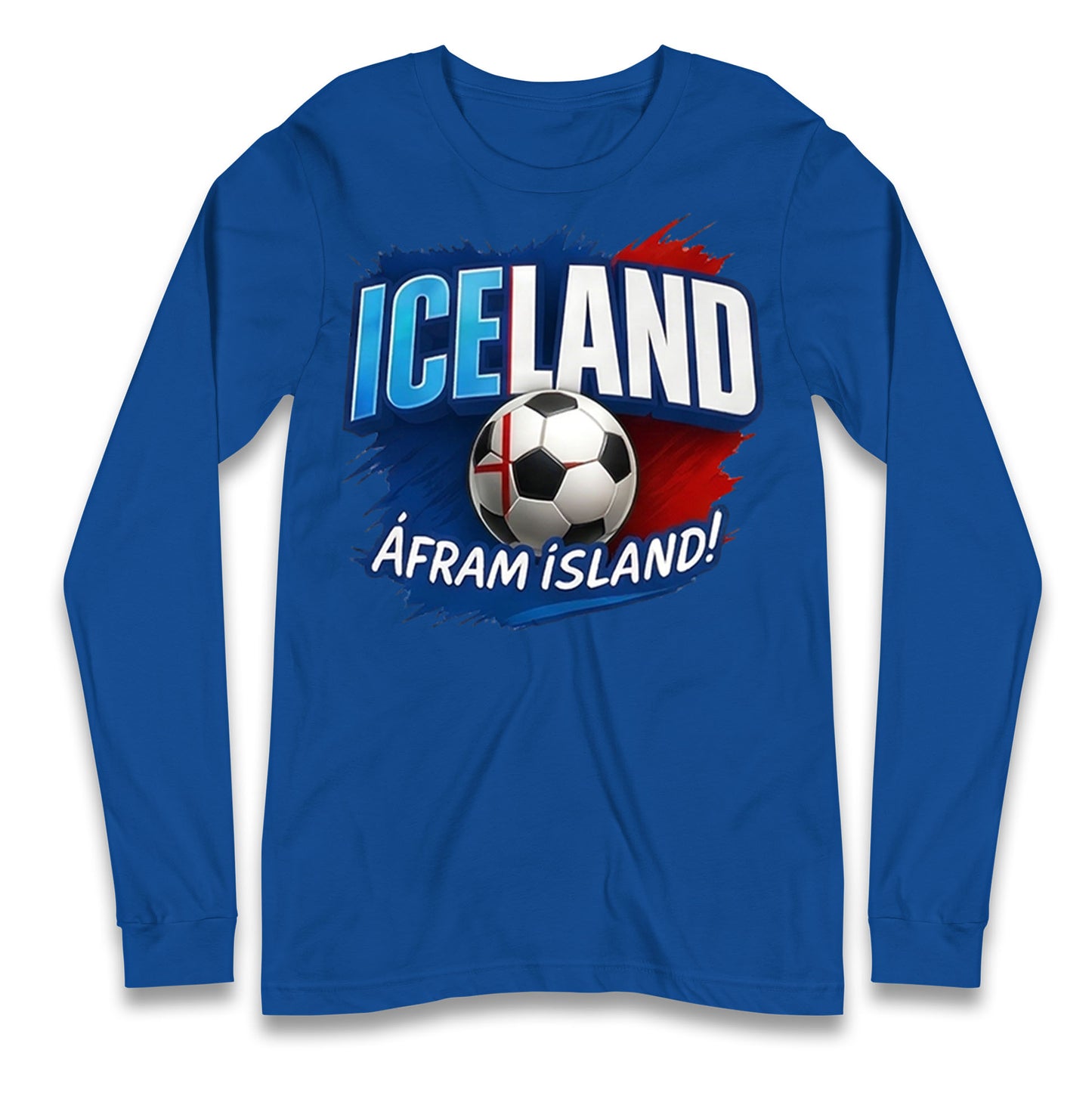 Iceland Retro World Cup Longsleeve T Shirt