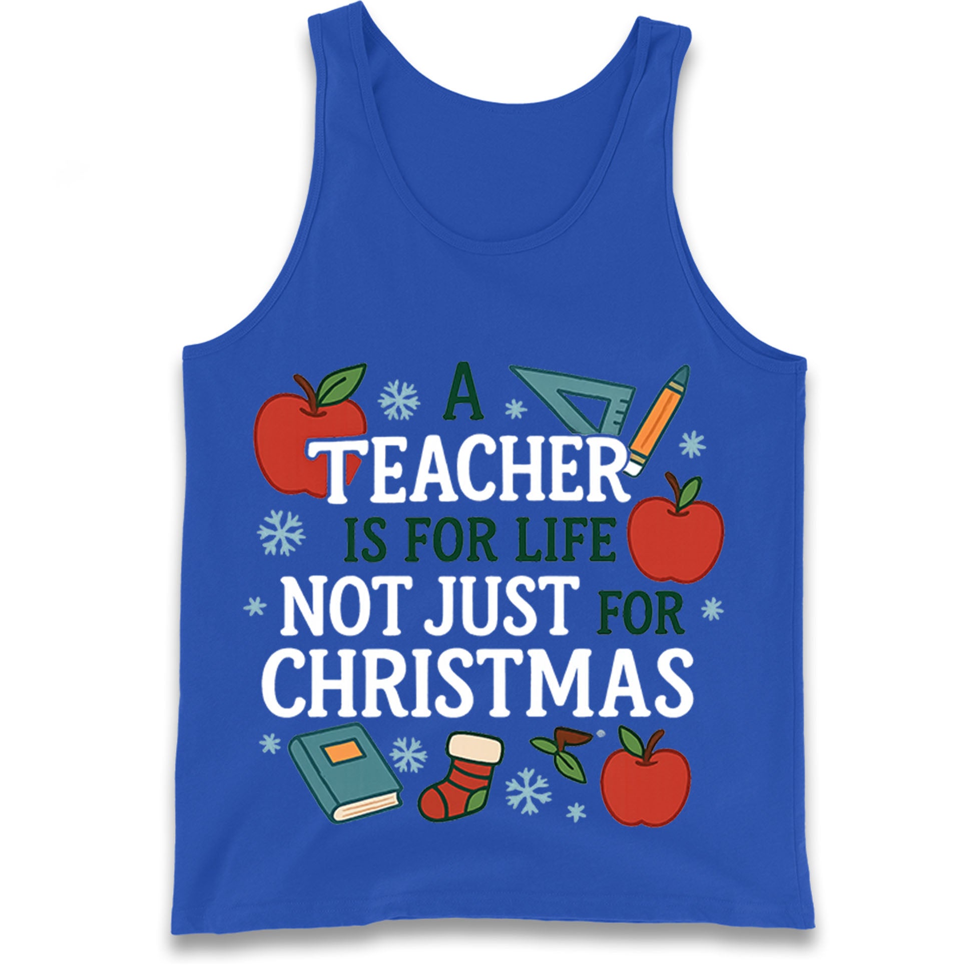 Teacher Christmas Tank Top 