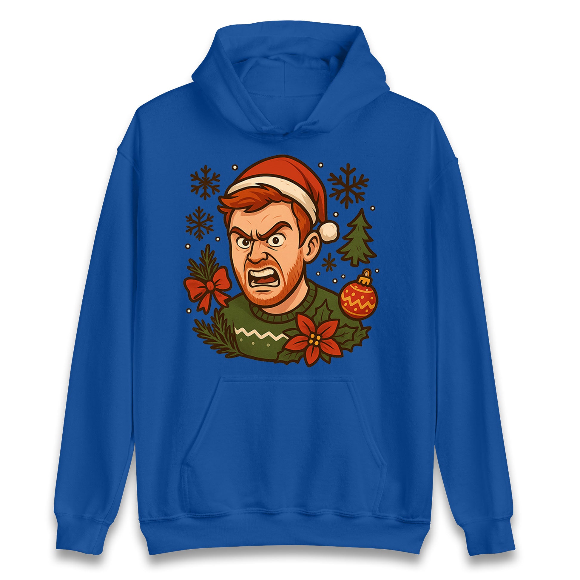 Angry Ginge Christmas Hoodie 
