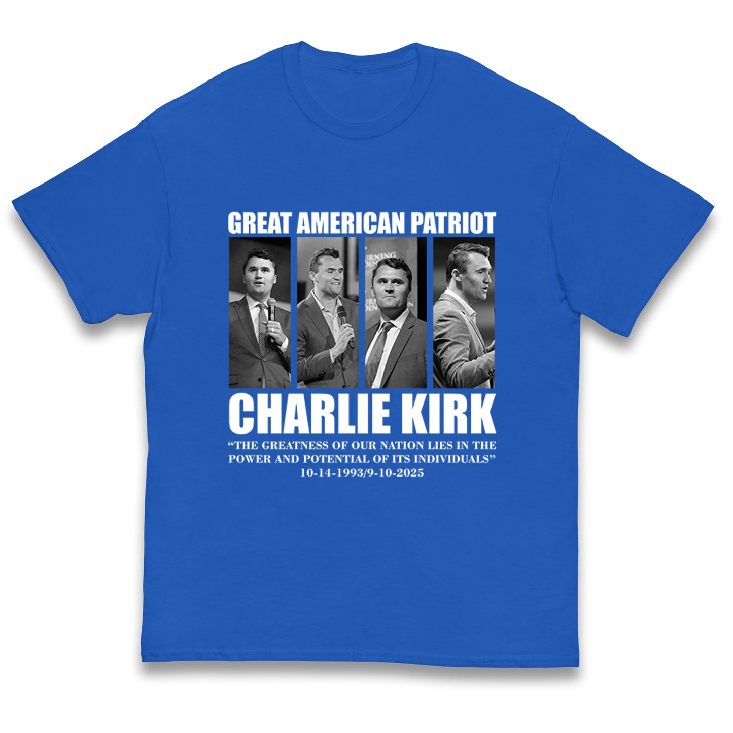 Charlie Kirk Kids T Shirt