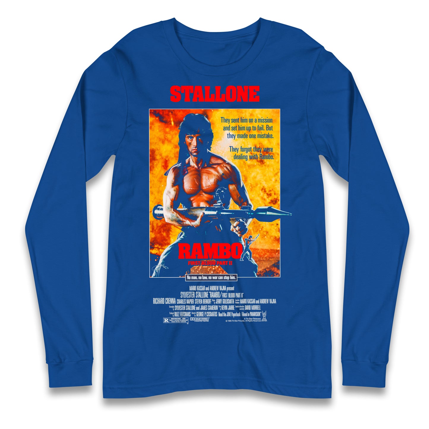 Rambo Movies Longsleeve T Shirt 
