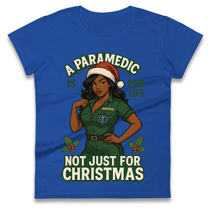 Paramedic Xmas Ladies T Shirt