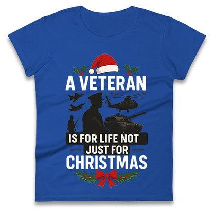 Veteran Christmas Ladies T Shirt 
