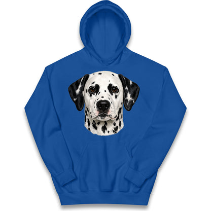 Dalmatian Dog Face Kids Hoodie