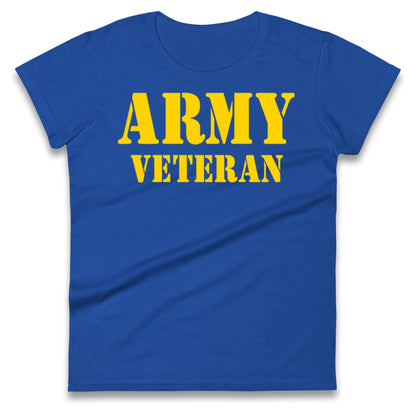 Army Veteran Ladies T Shirt