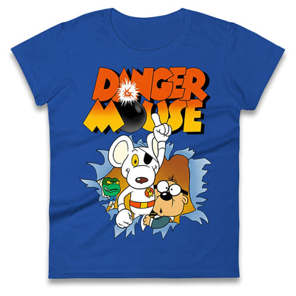 Danger Mouse & Penfold Ladies T Shirt