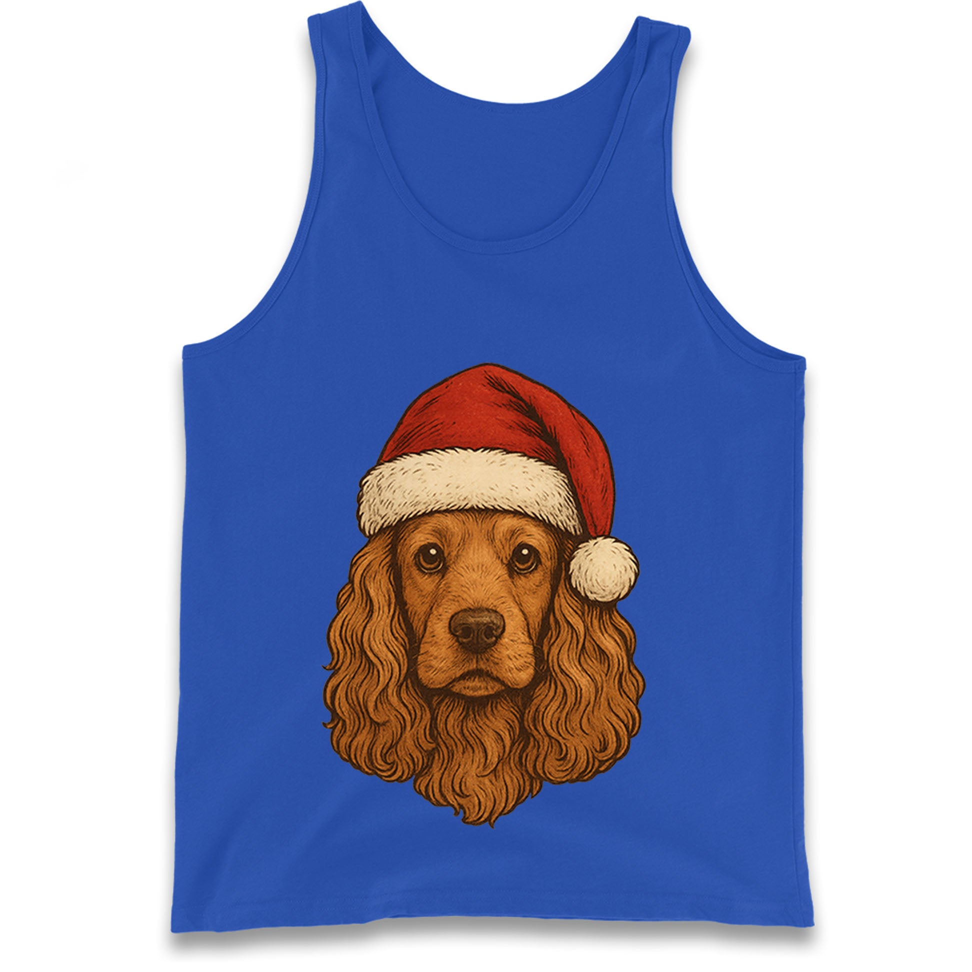 Cocker Spaniel Christmas Tank Top