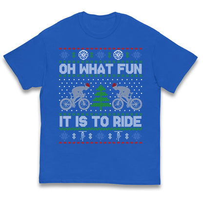 BMX Christmas Kids T Shirt