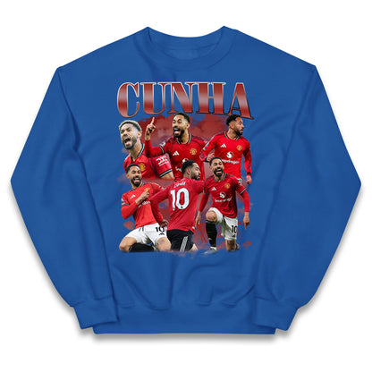 Matheus Cunha Manchester United Kids Jumper