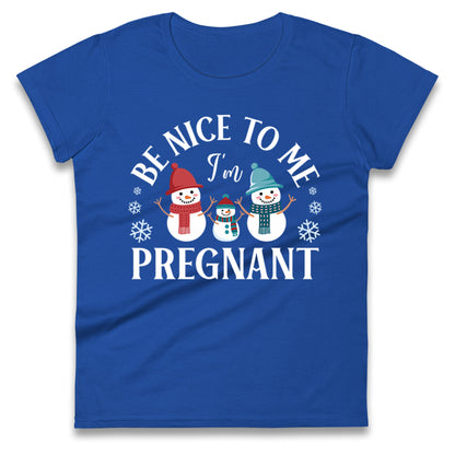 Pregnant At Christmas Ladies T Shirt