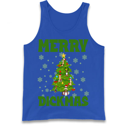 Merry Dickmas Funny Christmas Tank Top