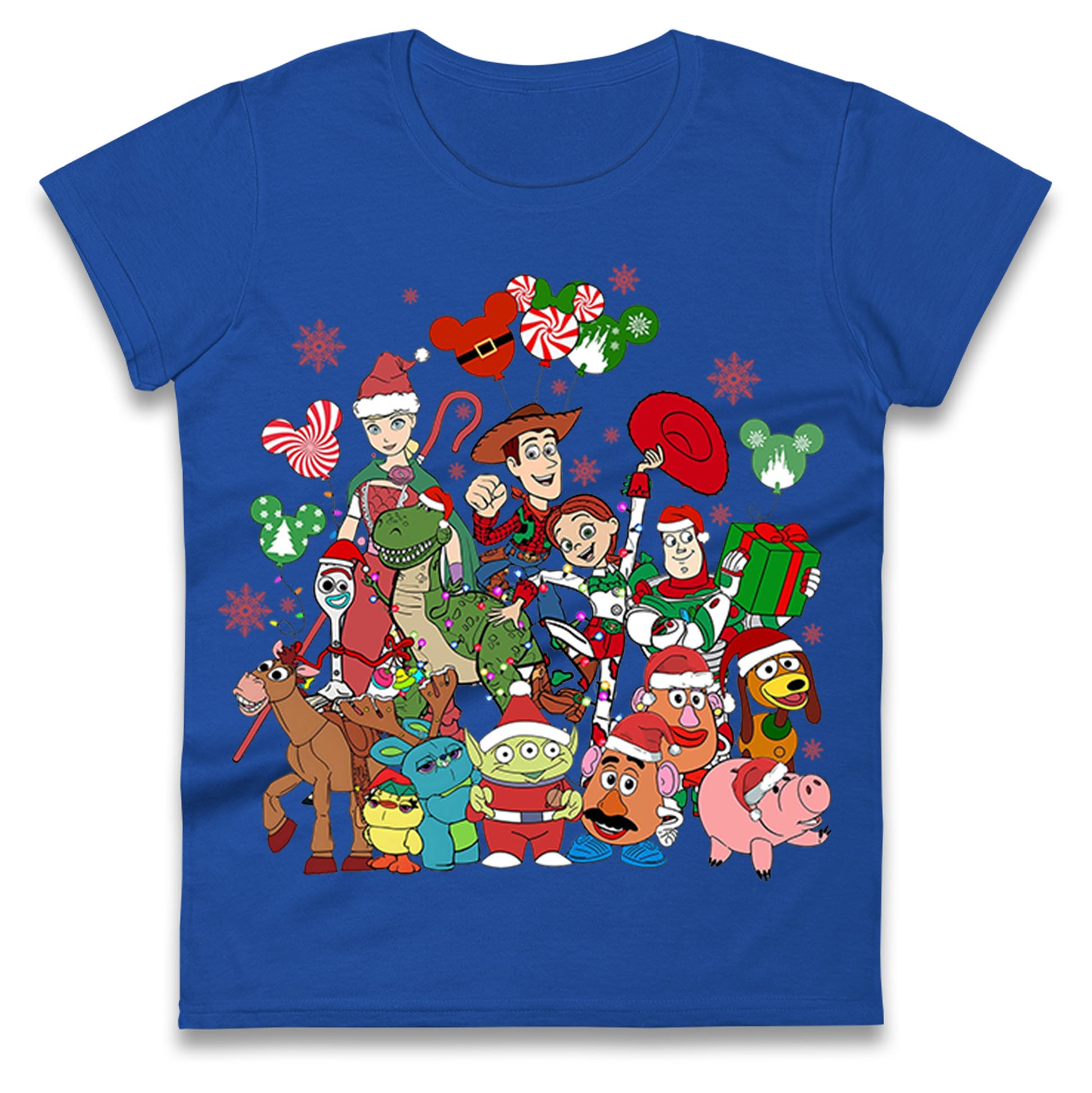 Toy Story Christmas Ladies T Shirt 