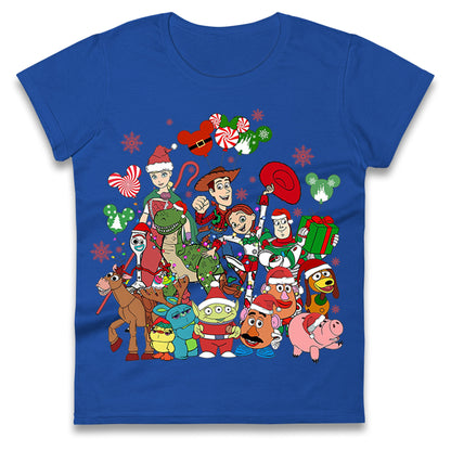 Toy Story Christmas Ladies T Shirt 