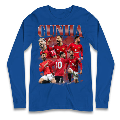 Matheus Cunha Manchester United Longsleeve T Shirt