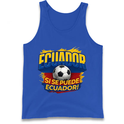 Ecuador Retro World Cup Tank Top
