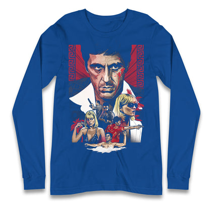 Tony Montana Scarface Long Sleeve Shirt