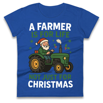 Farmer Christmas Ladies T Shirt