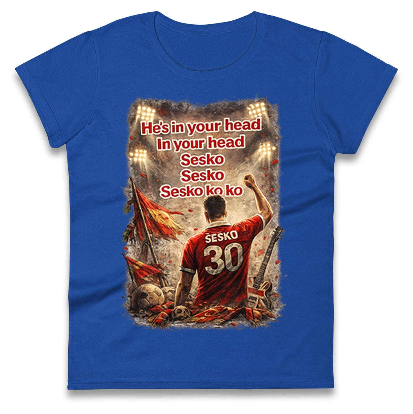 He's in Your Head in Your Head Sesko Sesko Sesko ko ko Ladies T Shirt