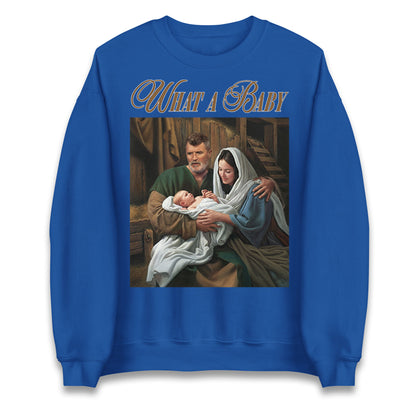 Roy Keane What a Baby Meme Christmas Sweater