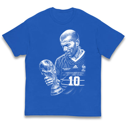 Zidane France Footballer Kids T Shirt 