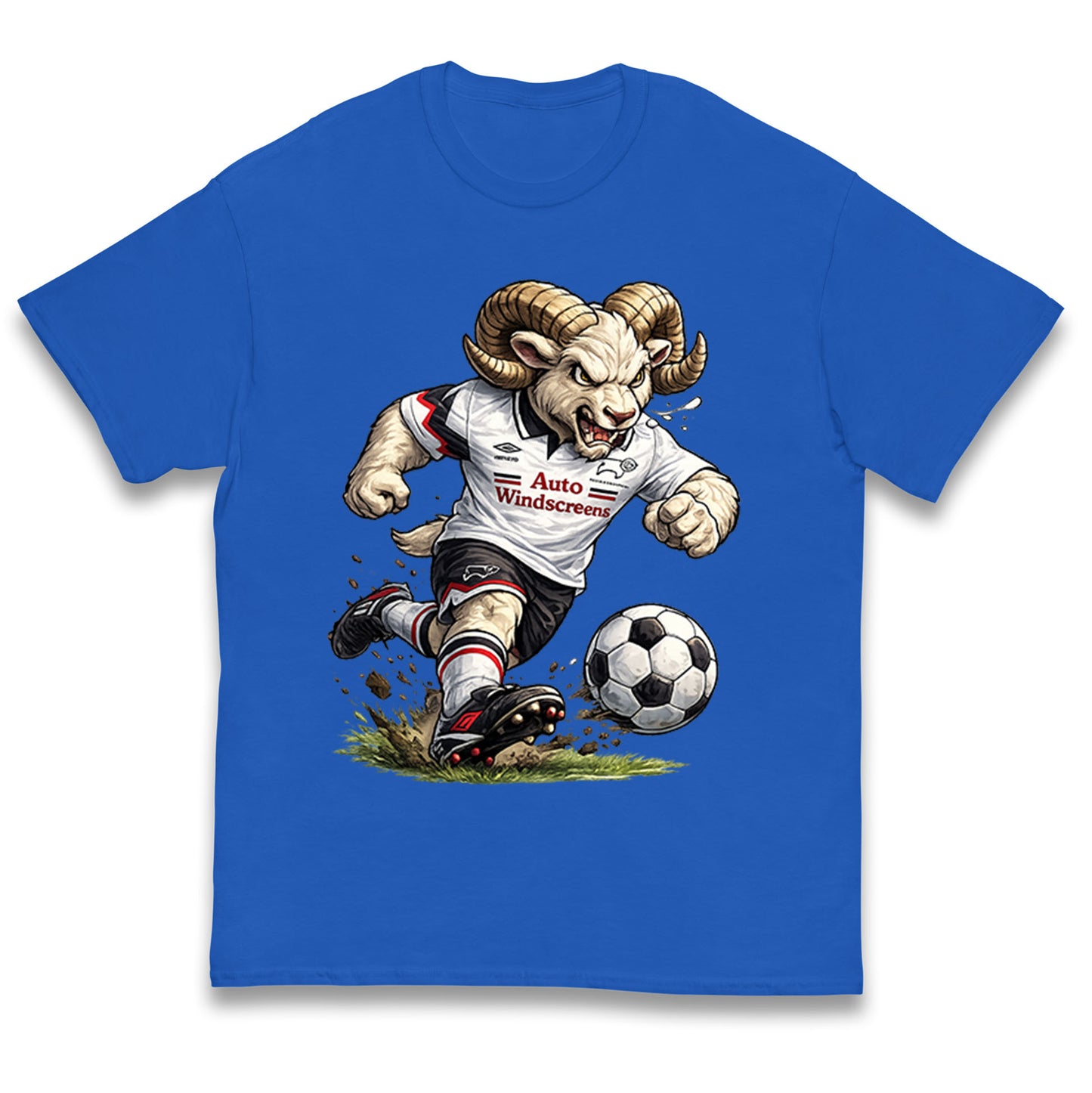Old School Derby County Kids T Shirt