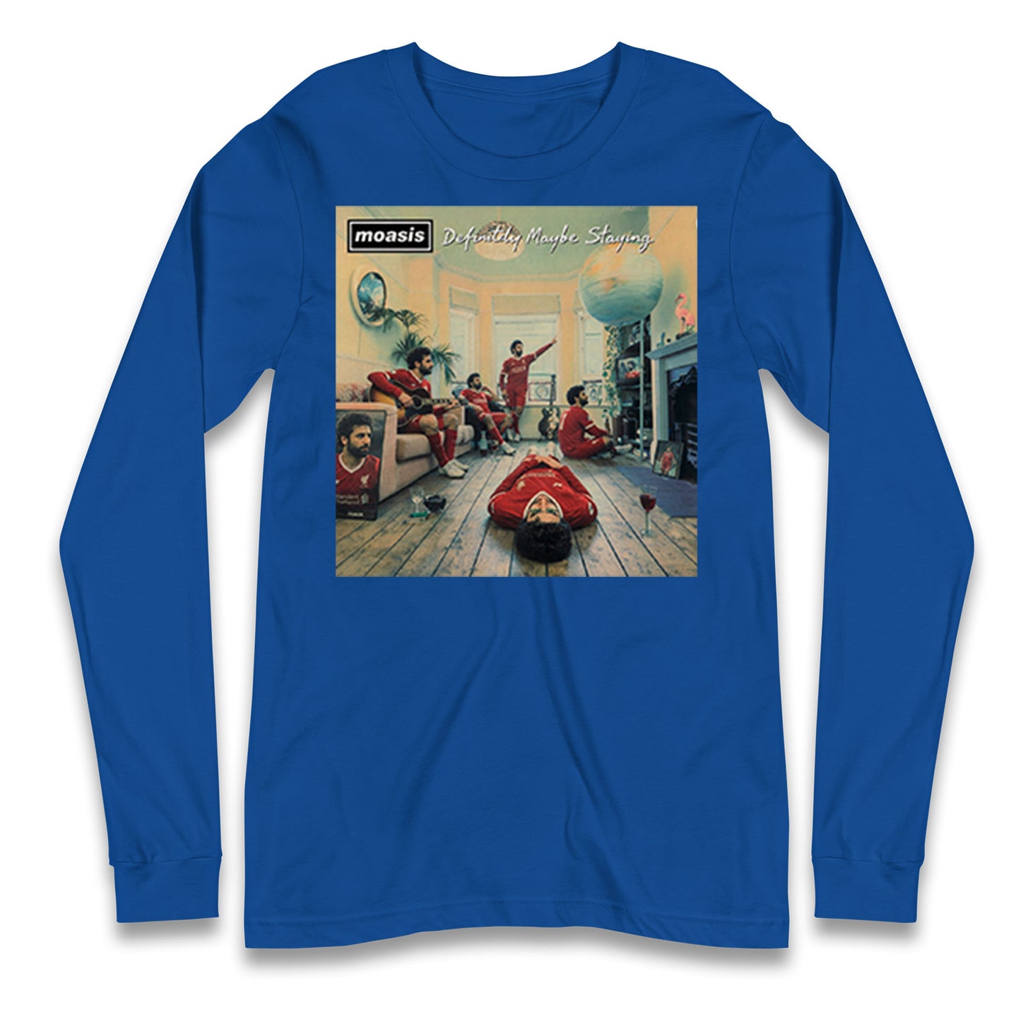Moasis Definitely Maybe Staying Liverpool Long Sleeve Shirt