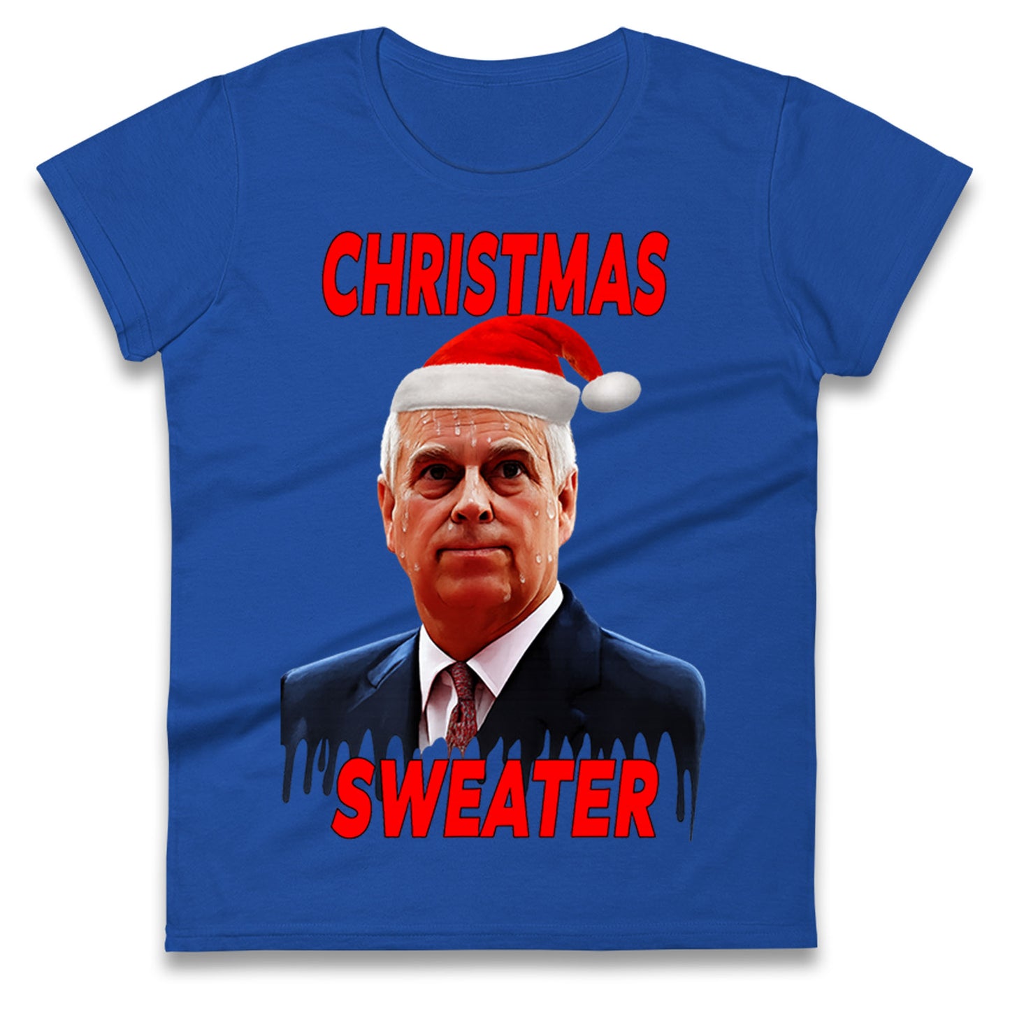 Prince Andrew Christmas Ladies T Shirt