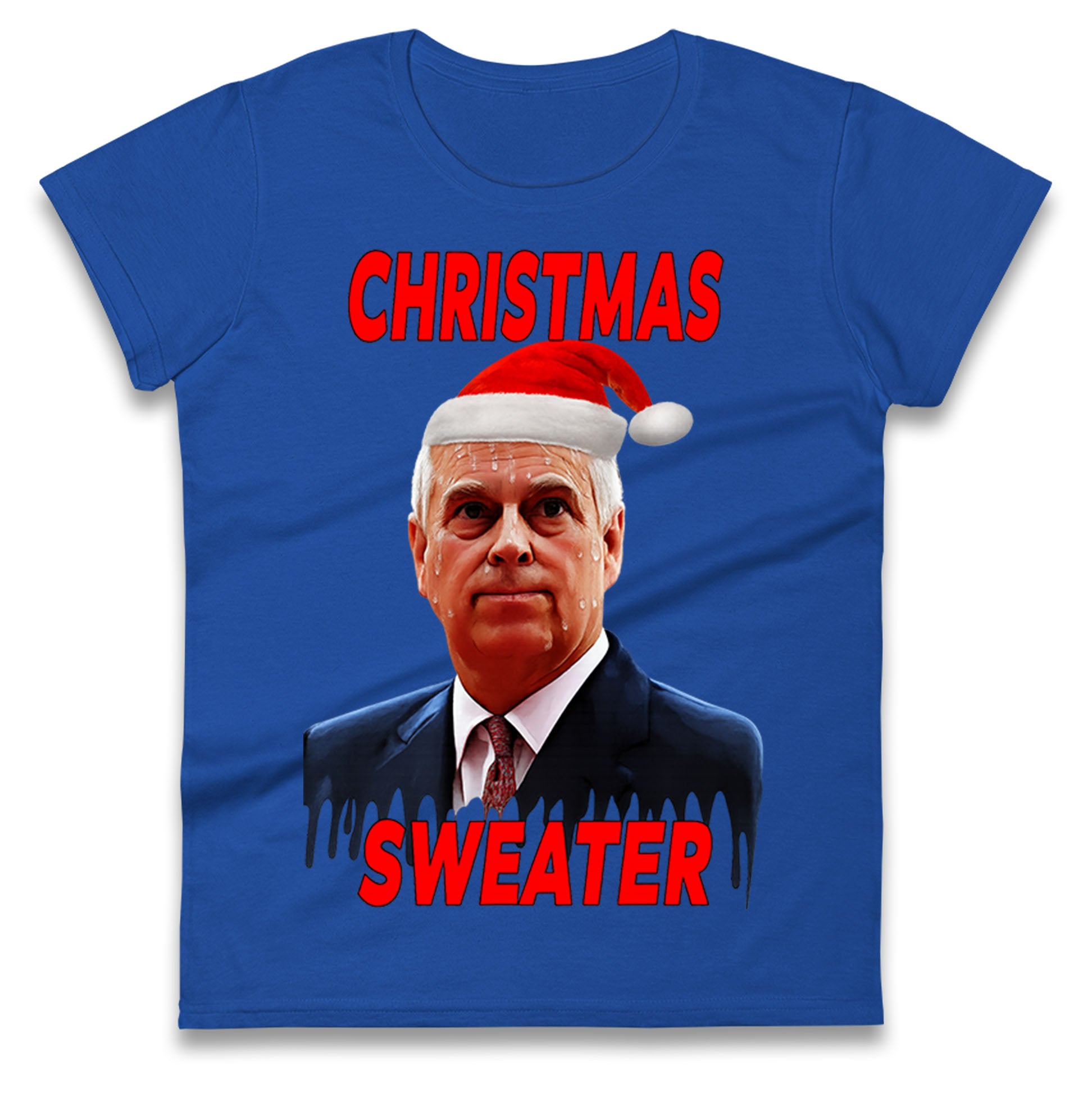 Prince Andrew Christmas Ladies T Shirt