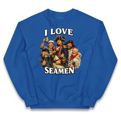 I Love Seamen Funny Cringe Meme Offensive  Kids Jumper