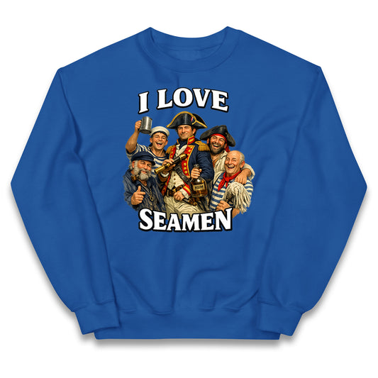 I Love Seamen Funny Cringe Meme Offensive  Kids Jumper