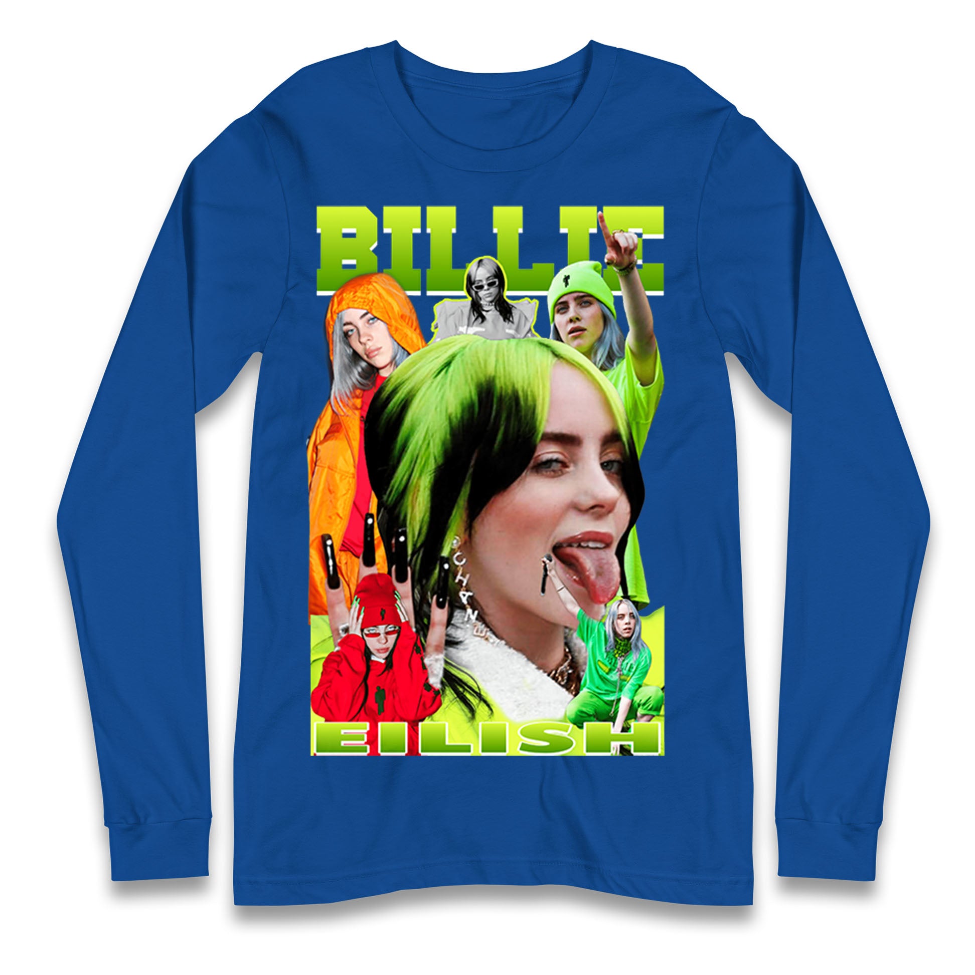 Billie Eilish Green Longsleeve T Shirt