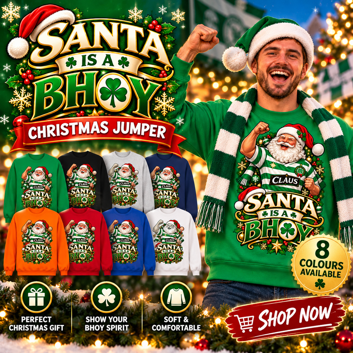 Celtic Christmas Jumper Mens