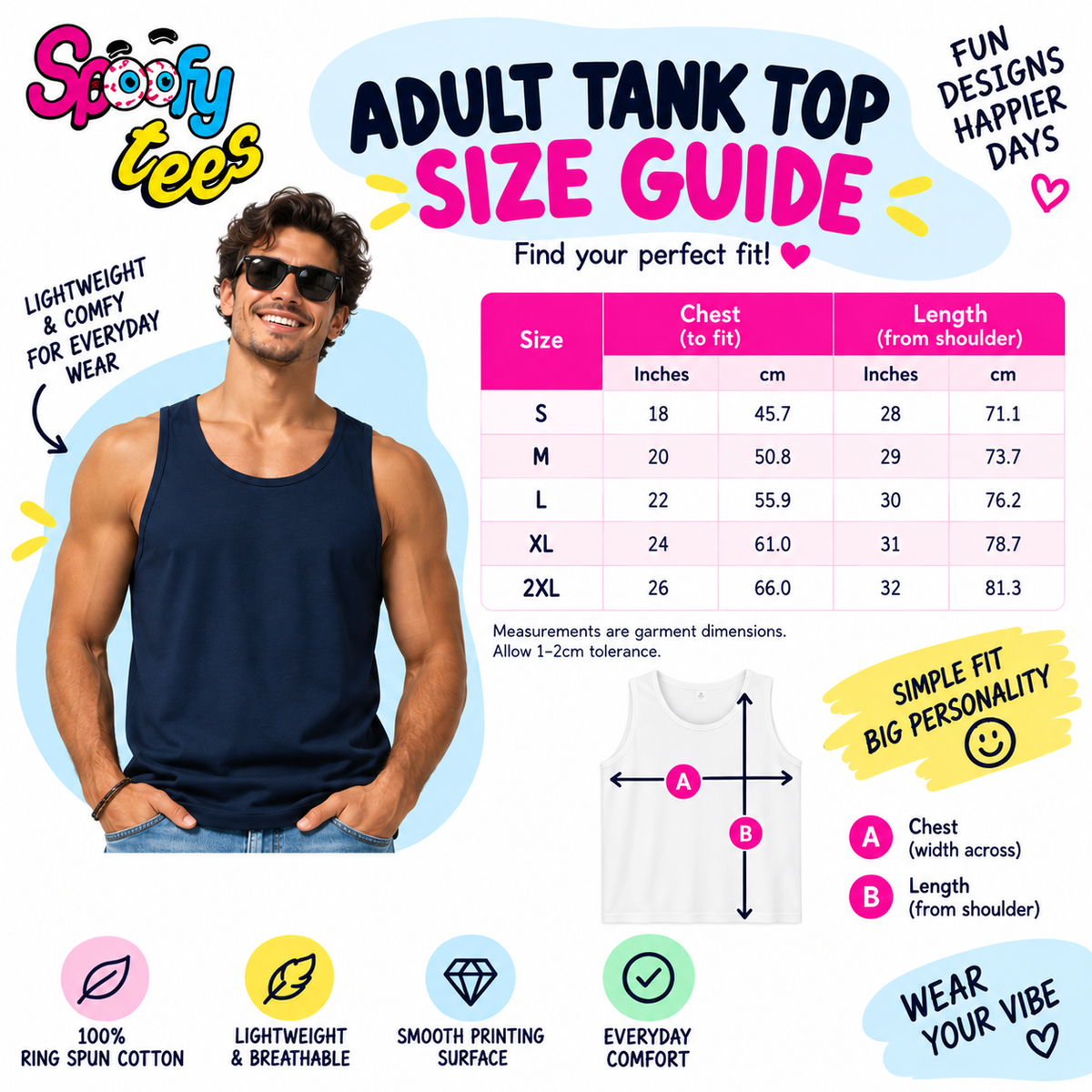 Balls Deep in Christmas Spirit Christmas Tank Top Size Guide