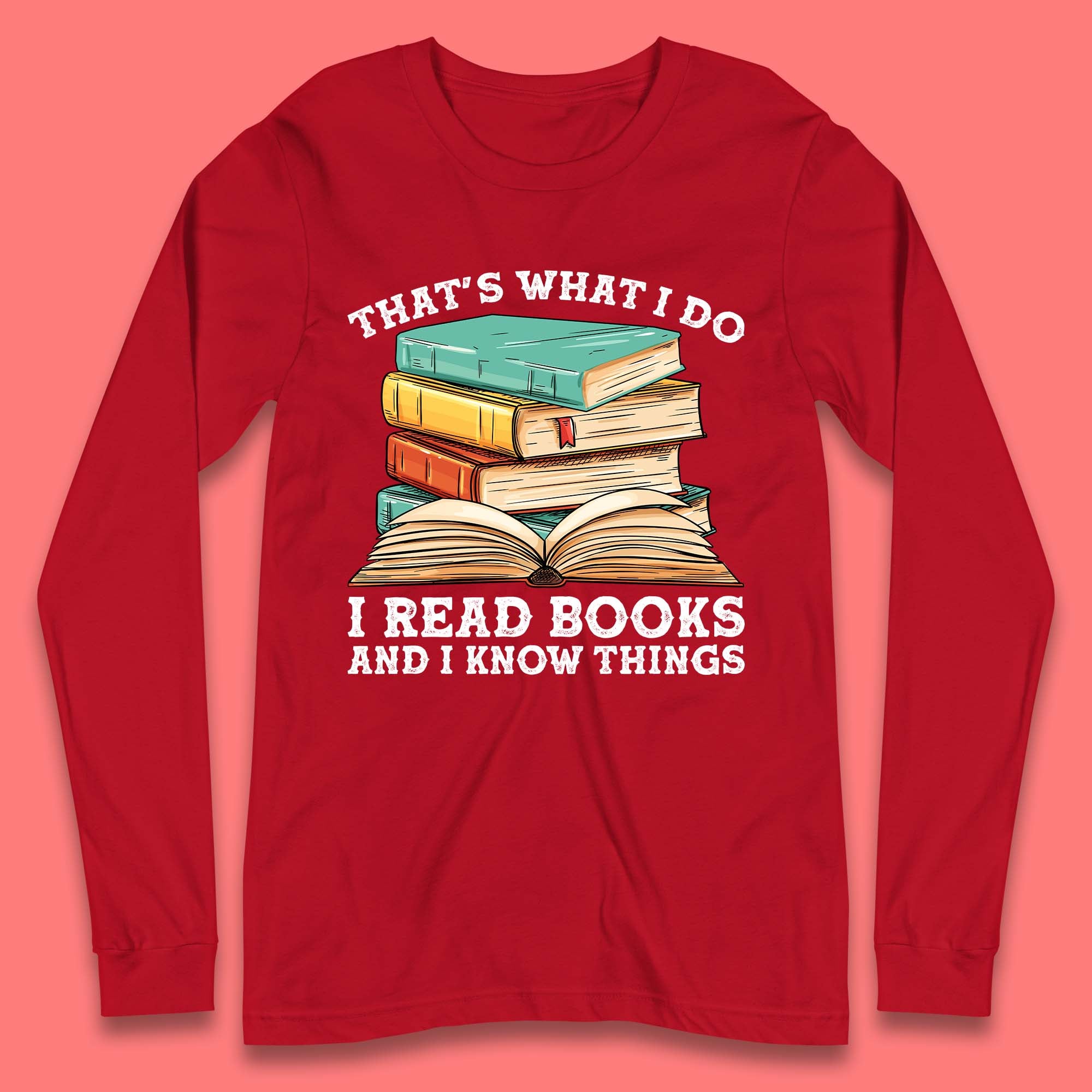 Books Reading Long Sleeve T-Shirt
