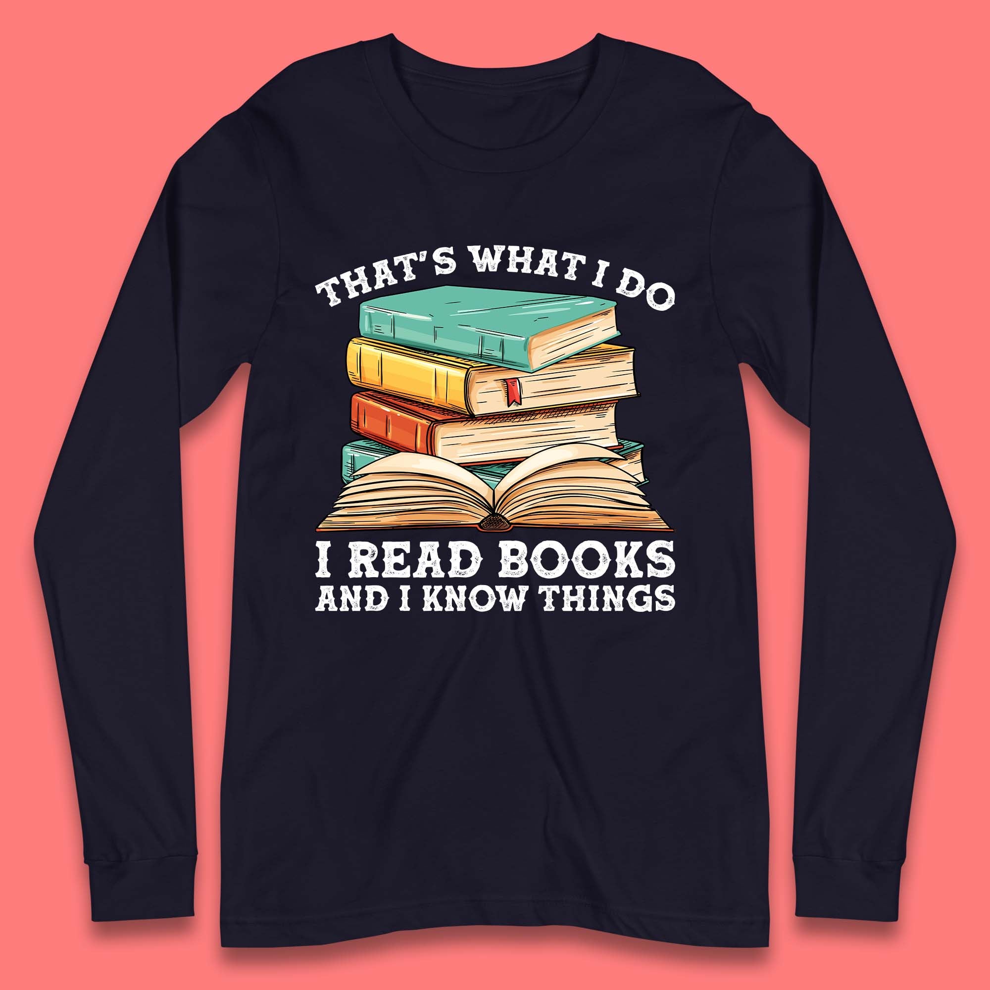 Books Reading Long Sleeve T-Shirt