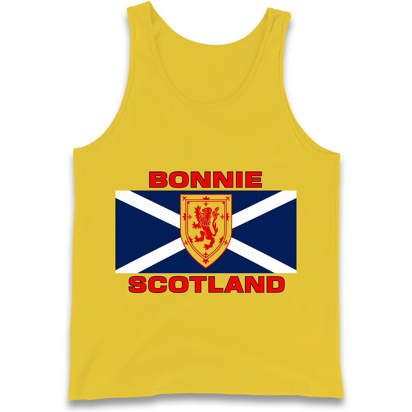 Bonnie Scotland Football Flag Tank Top
