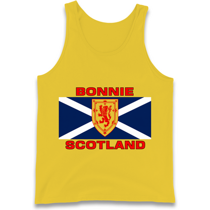 Bonnie Scotland Football Flag Tank Top