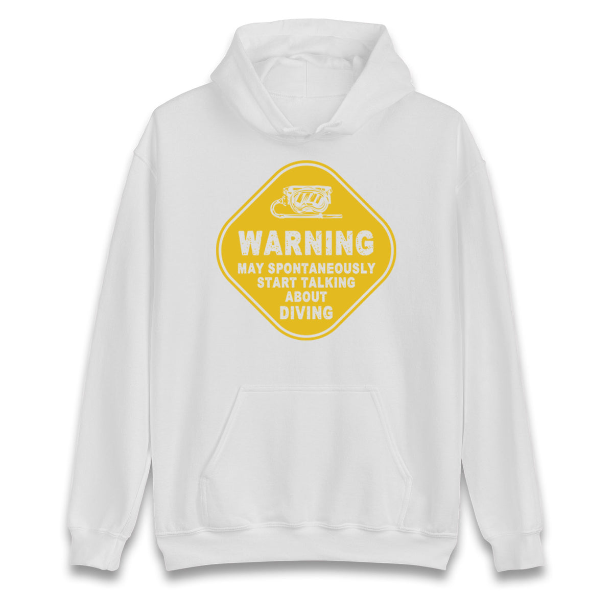 warning diving hoodie