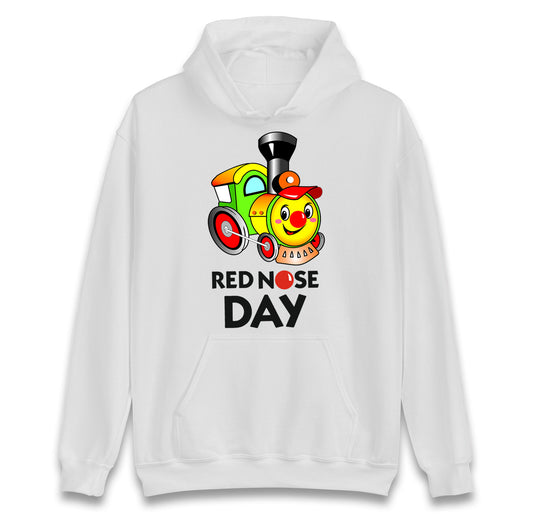 Cartoon Train Red Nose Day hoodie