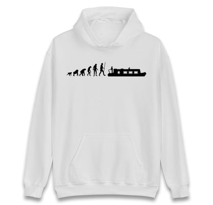 Human Evolution Canal boat hoodie