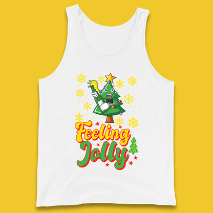 feeling jolly christmas beer tank top