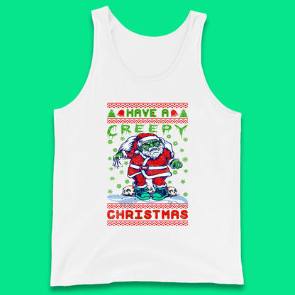 zombie santa claus tank top