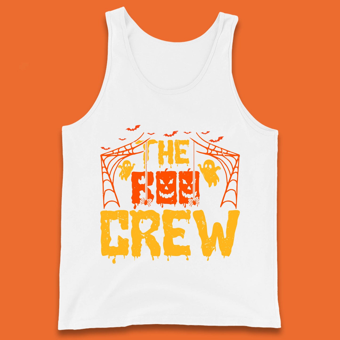 The Boo Crew Halloween Horror Spooky Boo Squad Matching Halloween Costume Tank Top