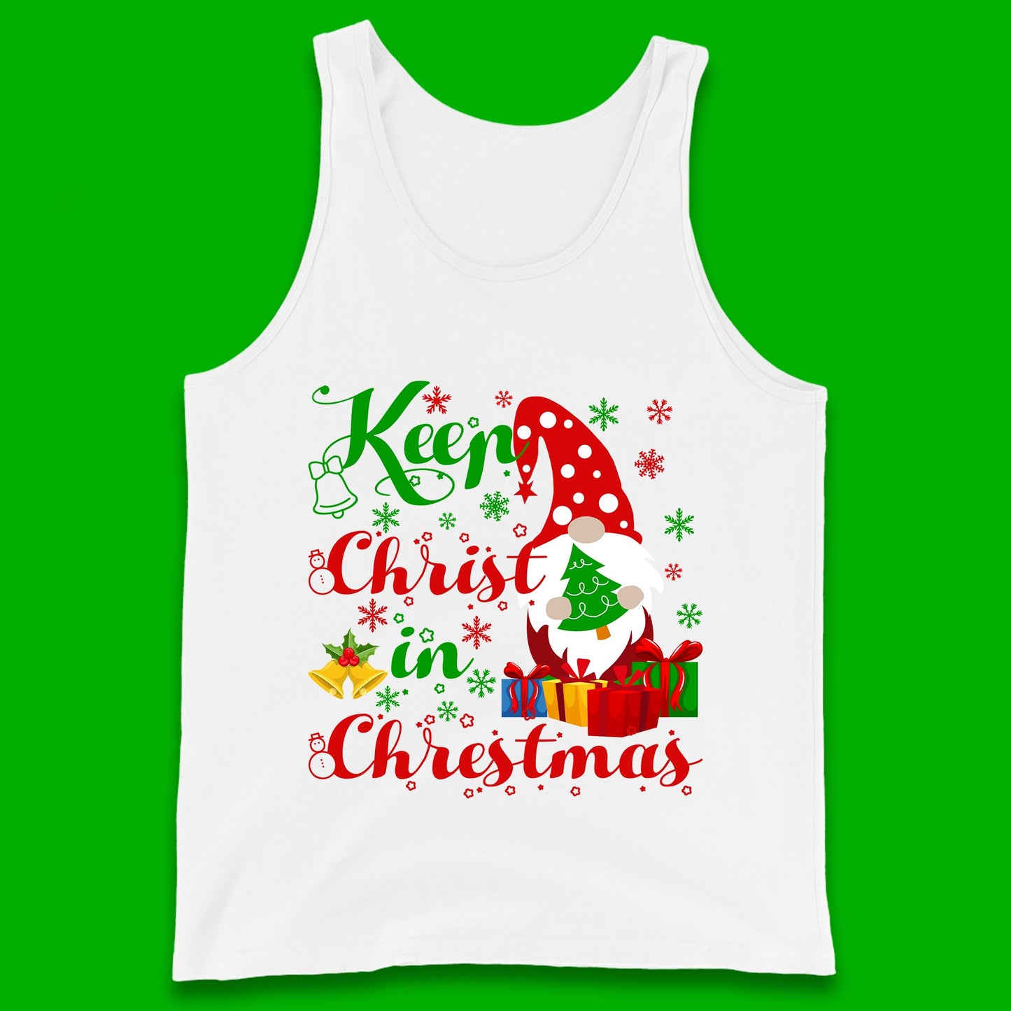 keep christ in christmas tank top
