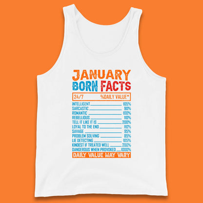 January Born Facts Tank Top