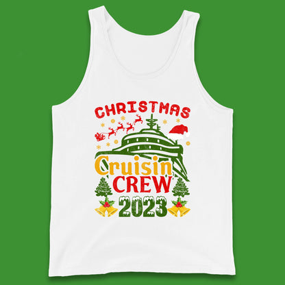 Christmas Cruisin Crew 2023 Xmas Cruise Vacation Cruising Squad Tank Top