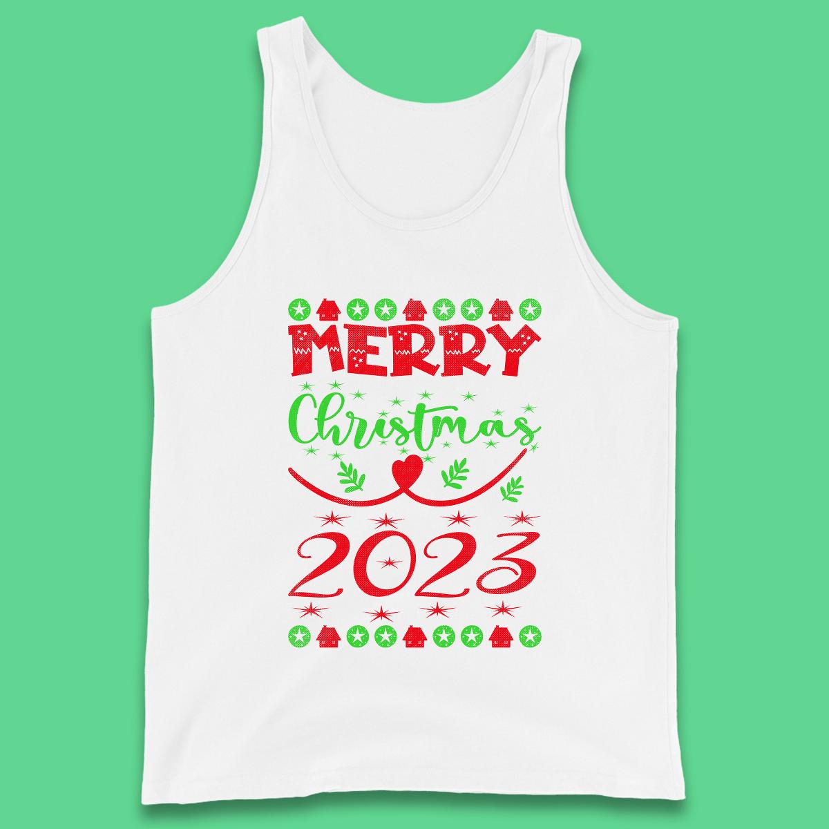 Merry Christmas 2023 Winter Holiday Xmas Festive Celebration Tank Top