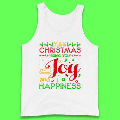 may christmas bring you joy and happiness tank top